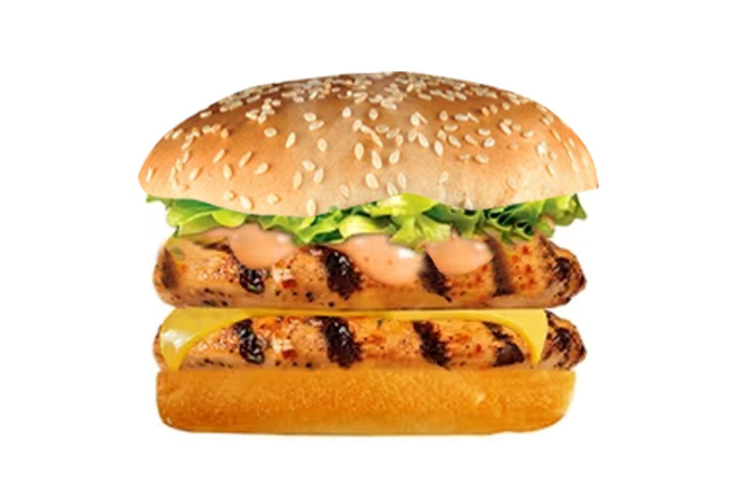 Double Chicken Burger With Cheese