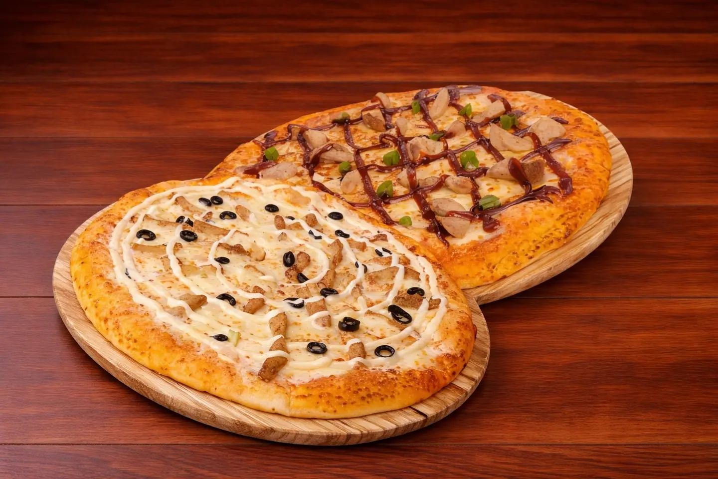 اتنين بيتزا وسط