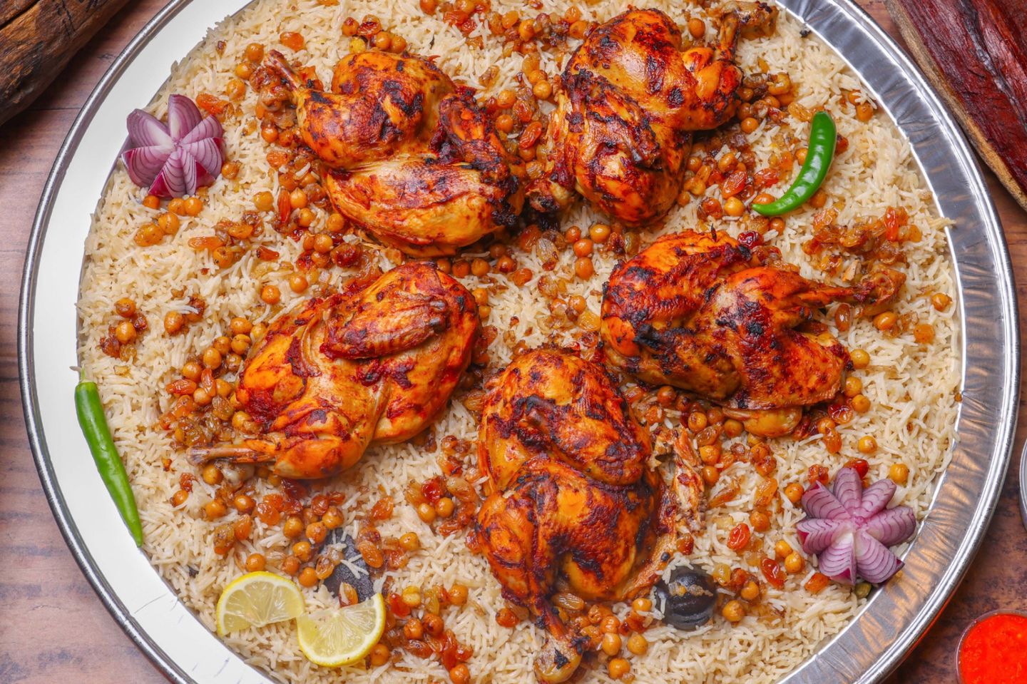 مكبوس دجاج نصف حبة