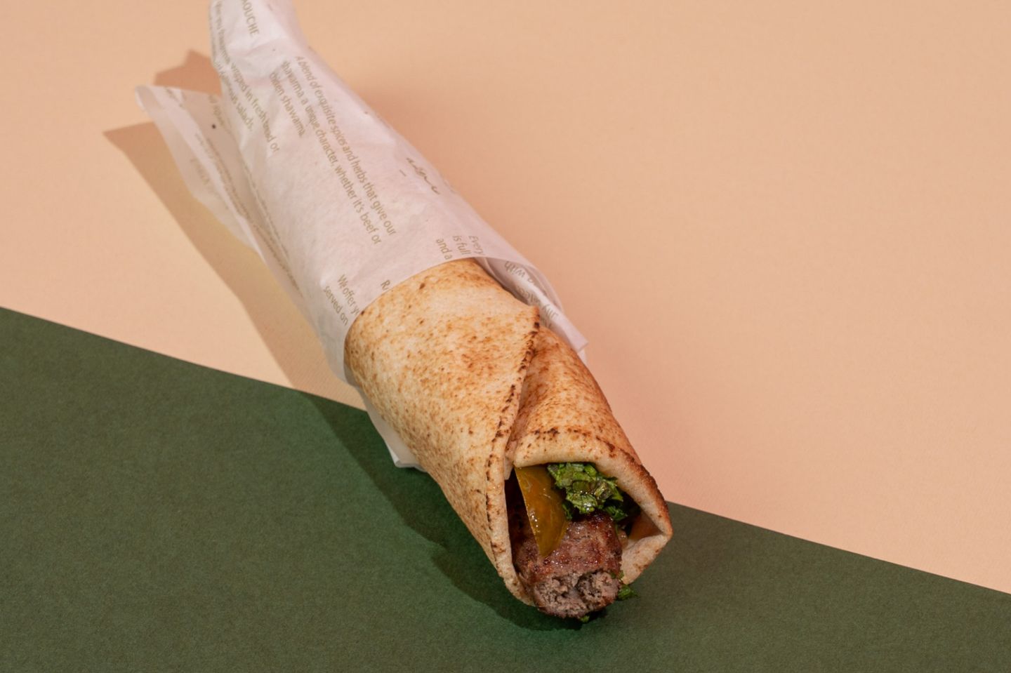 Kebab With Hummus And Tabbouleh
