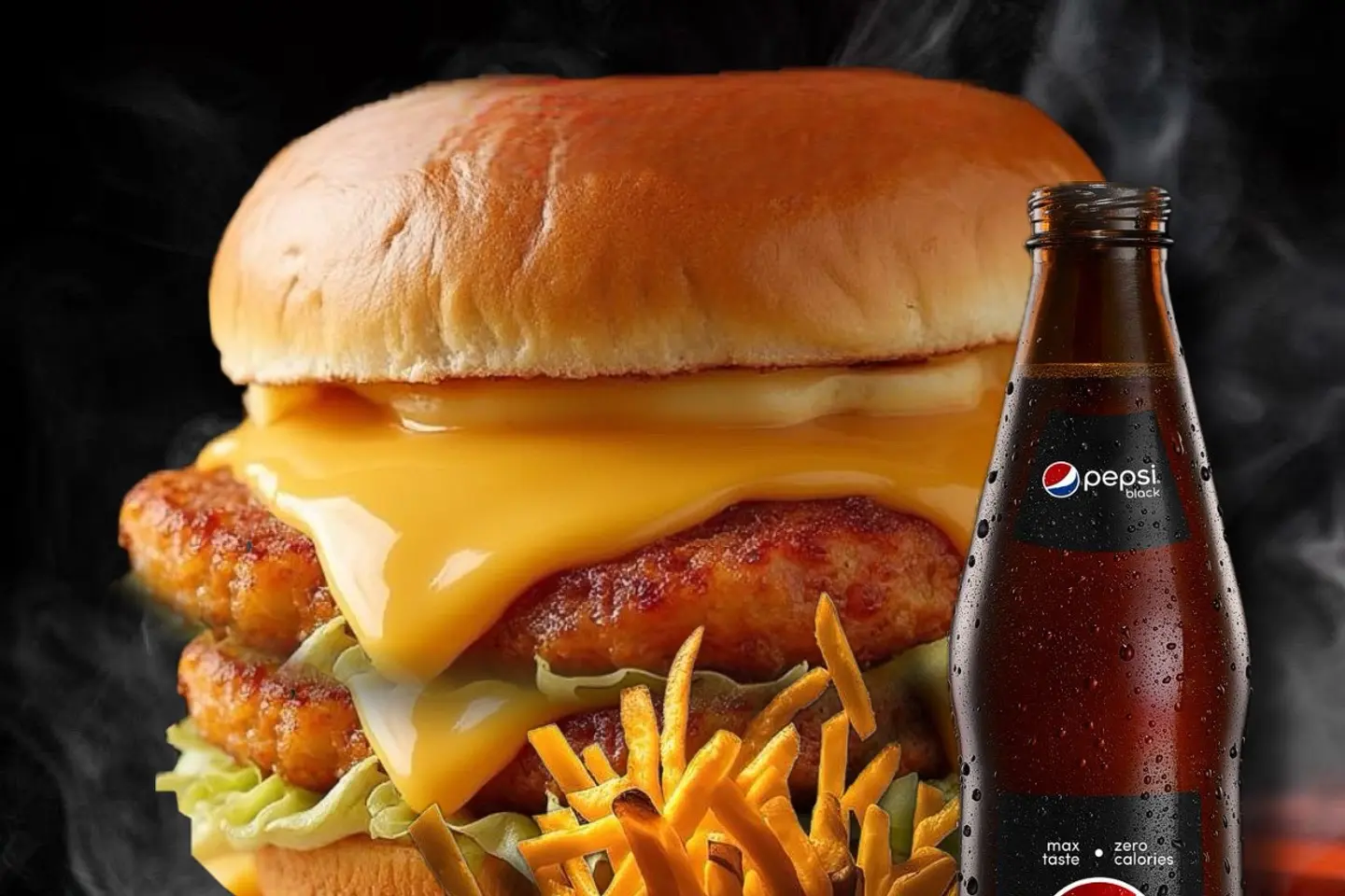 وجبة دبل تشكن مقلي