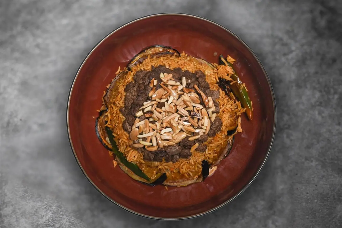Maqloubat Eggplant Meat