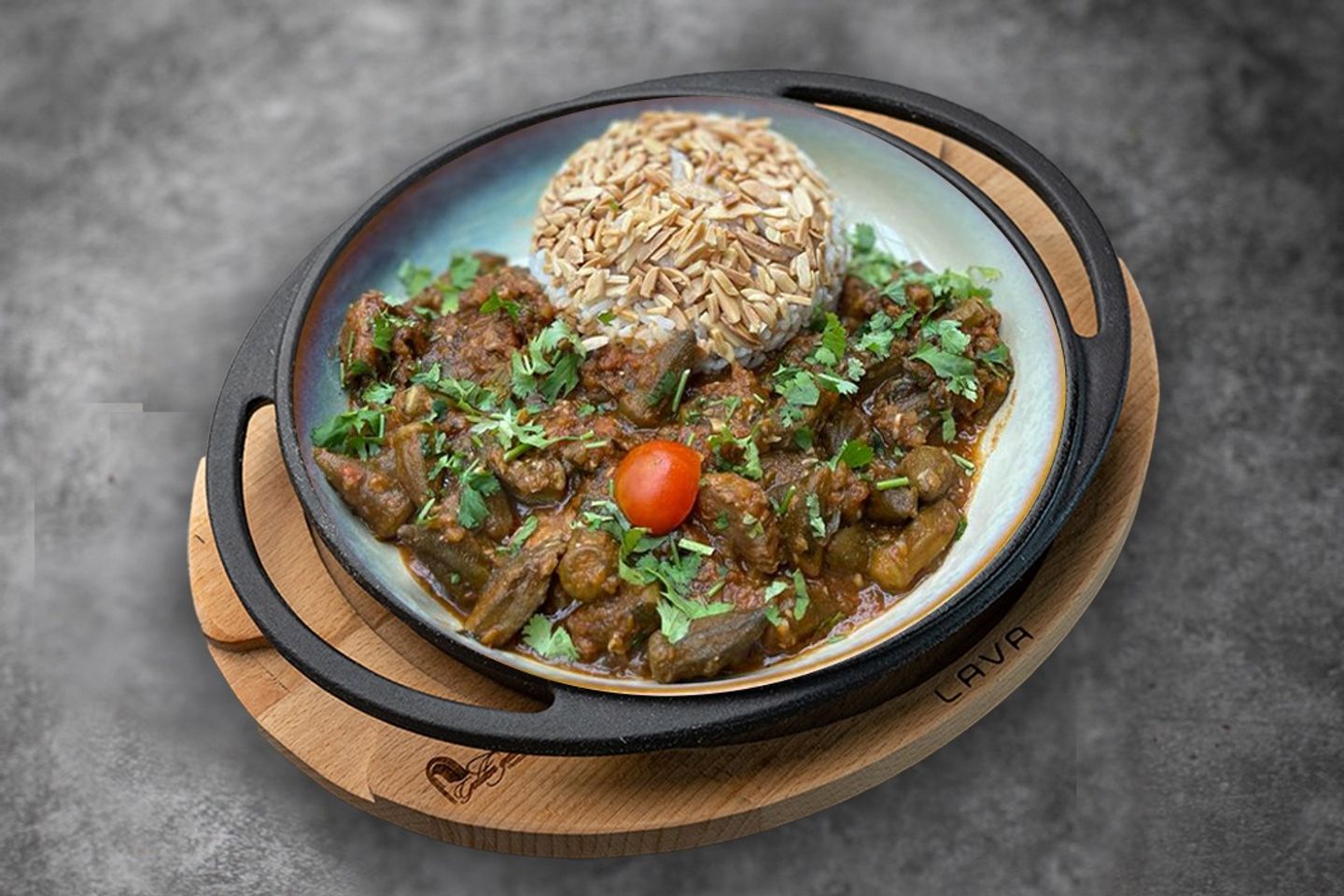 Okra Meat And Rice