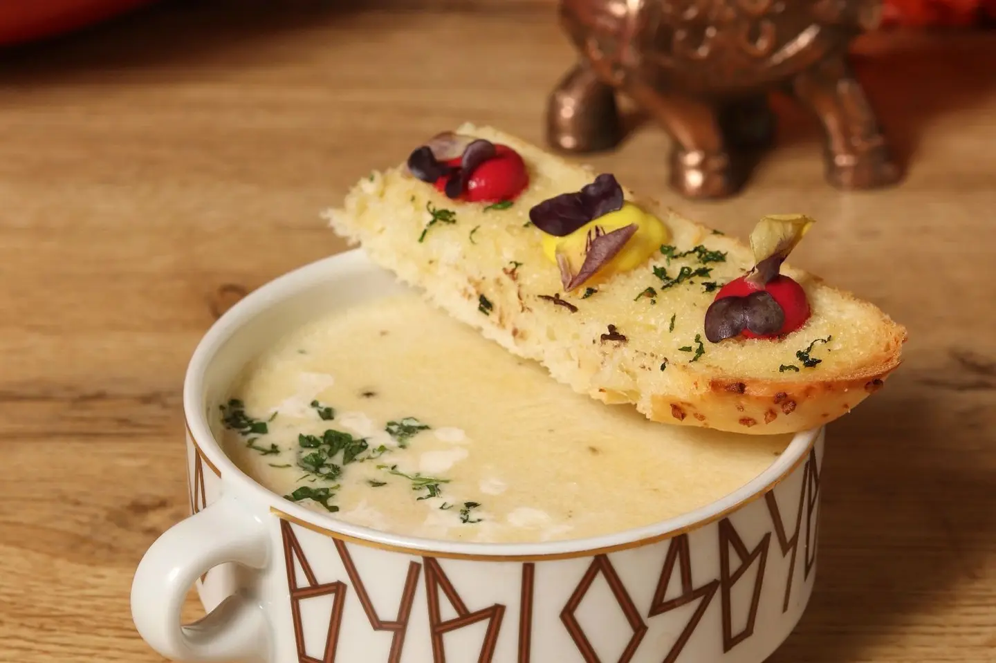 شوربة دجاج بالكريمة