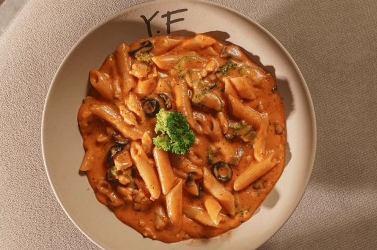Rosy Shrimp Pasta