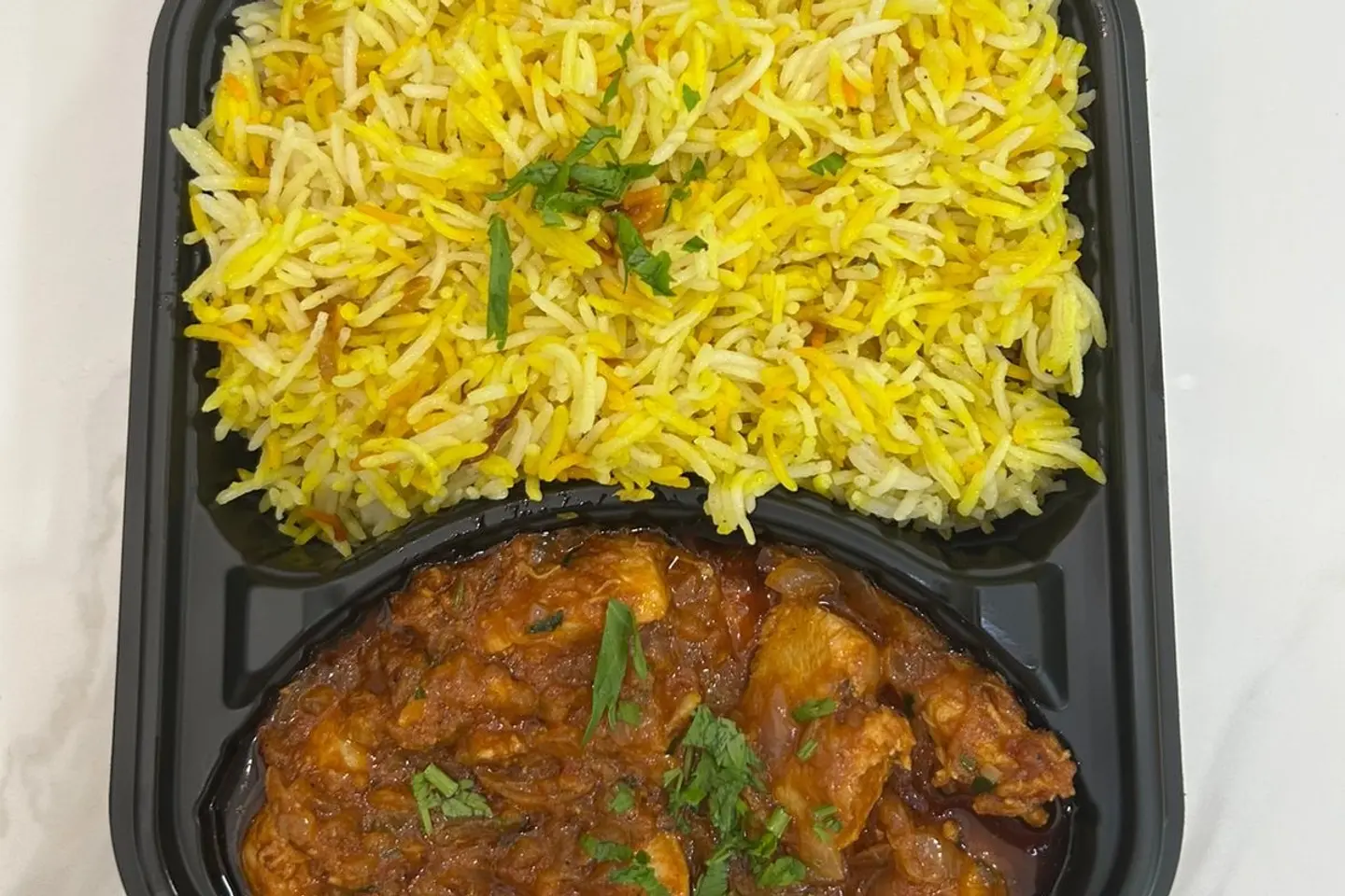 مسالا دجاج مع ارز برياني