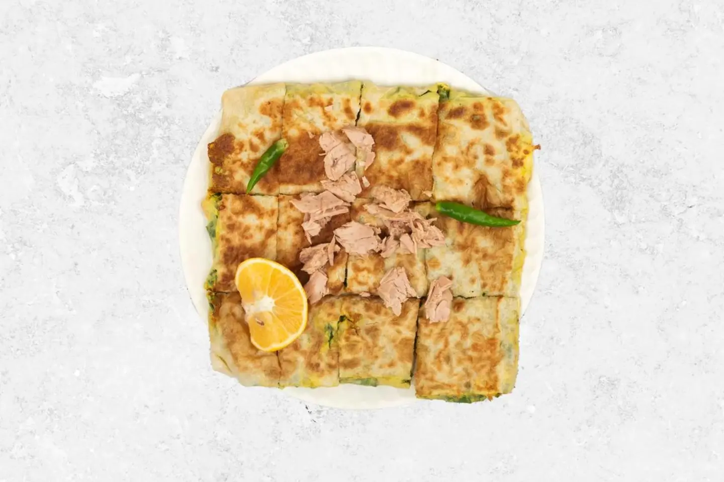 مطبق دبل تونة سادة