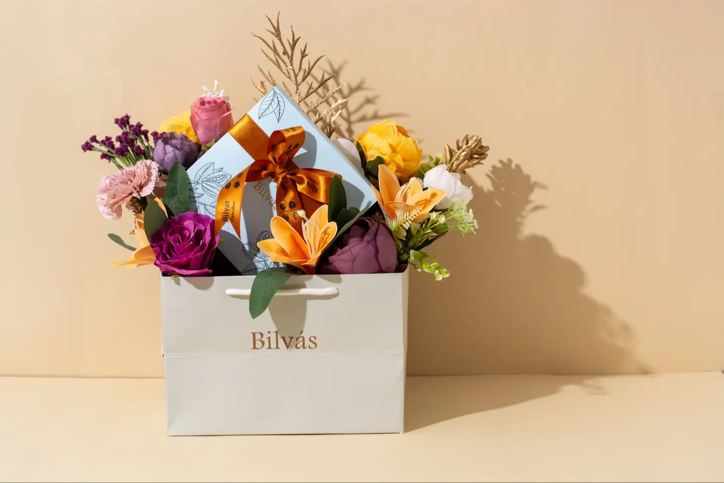 Chocolate With Flowers Gift