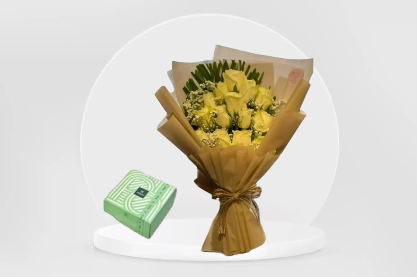 Bouquet Of Flowers And Patchi
