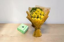 Bouquet Of Flowers And Patchi