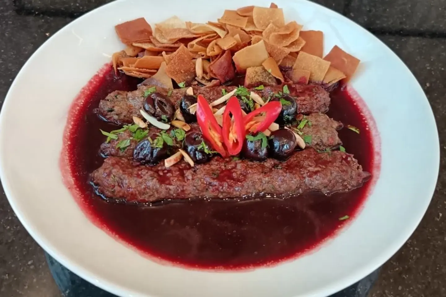 كباب بالكرز