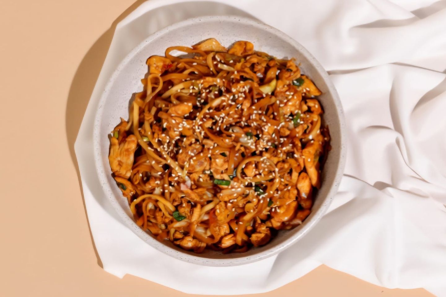 Smoked Spicy Noodles Chicken