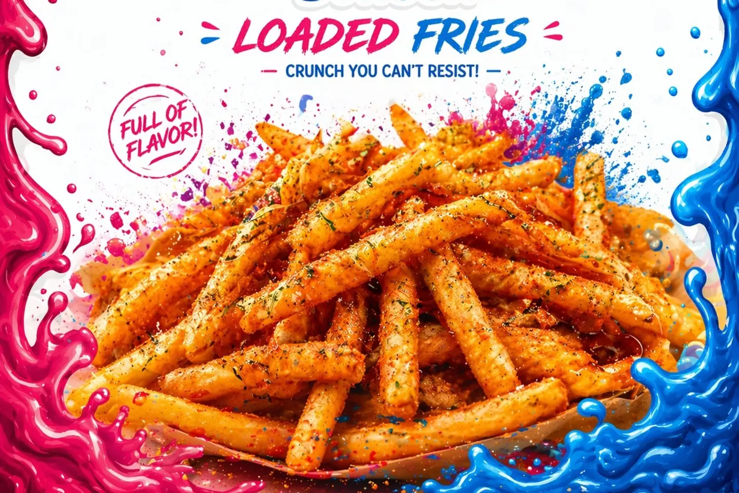 بطاطس مقليه مع بهارات خاصه