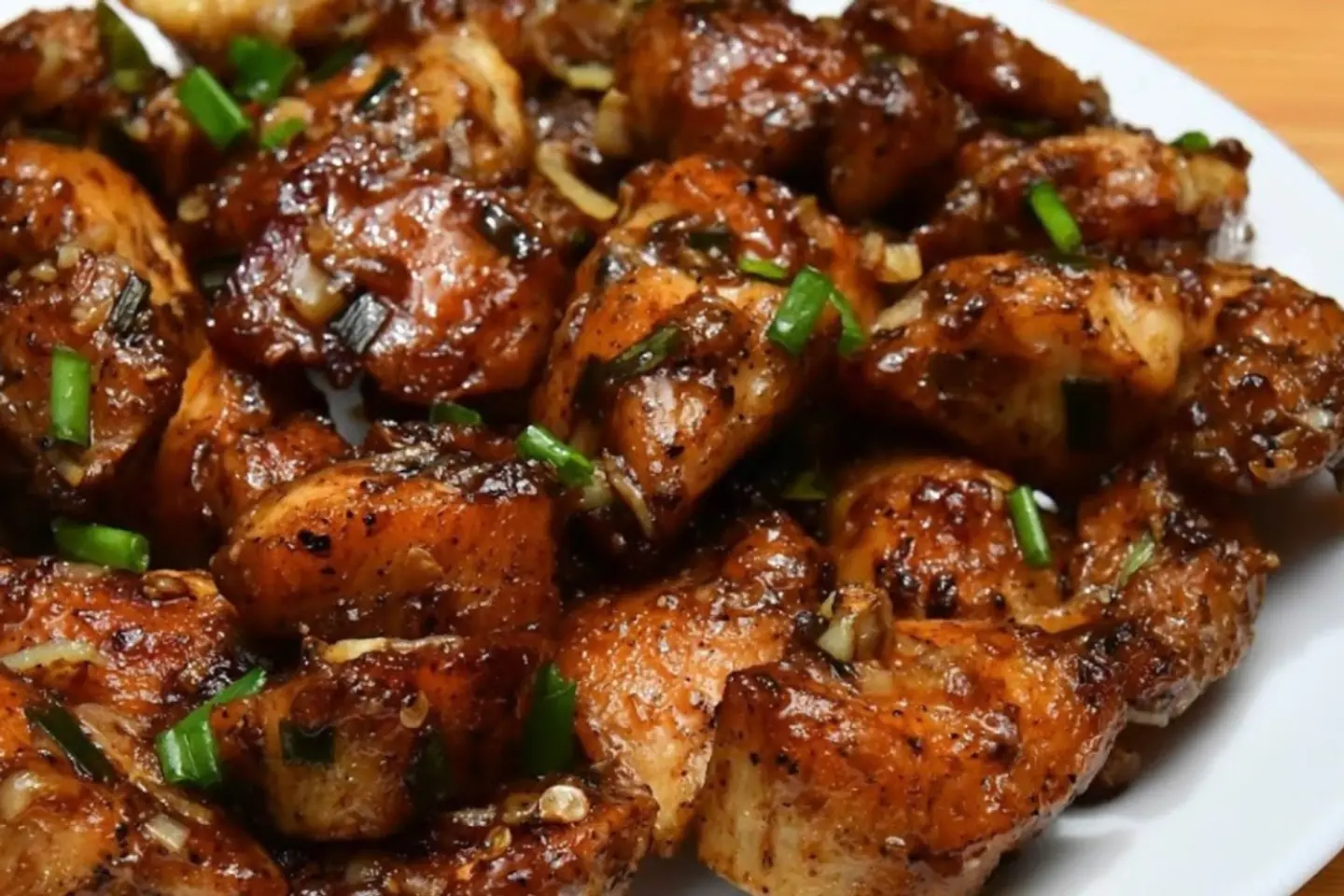 دجاج بليك بيبر مع ارز صيني