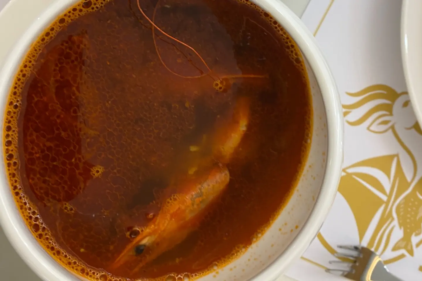 Shrimp Soup With Red Sauce