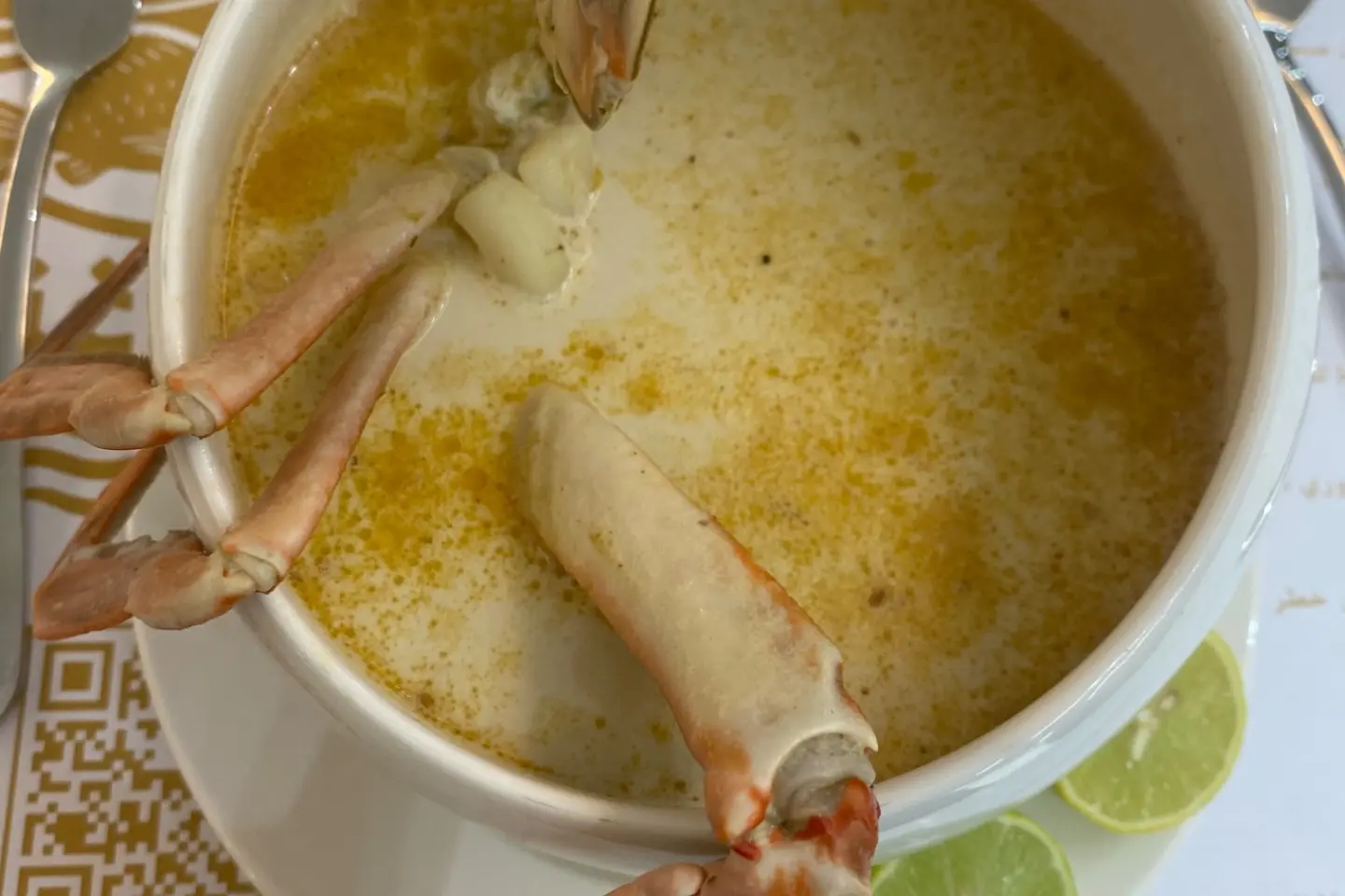 Seafood Mix Soup With Cream