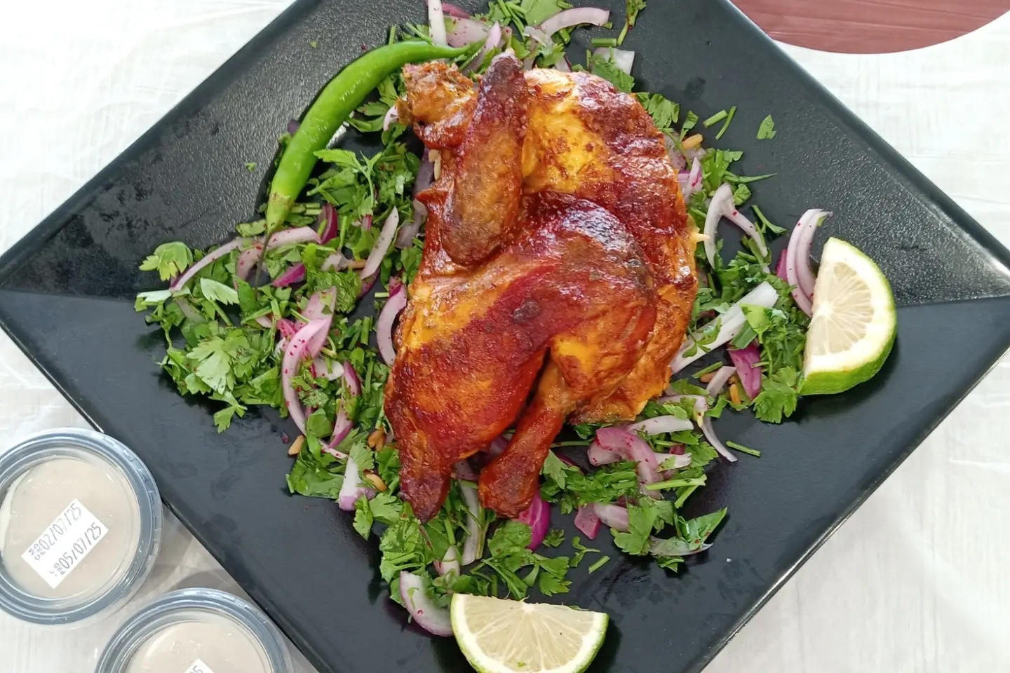 نص حبة دجاج شواية