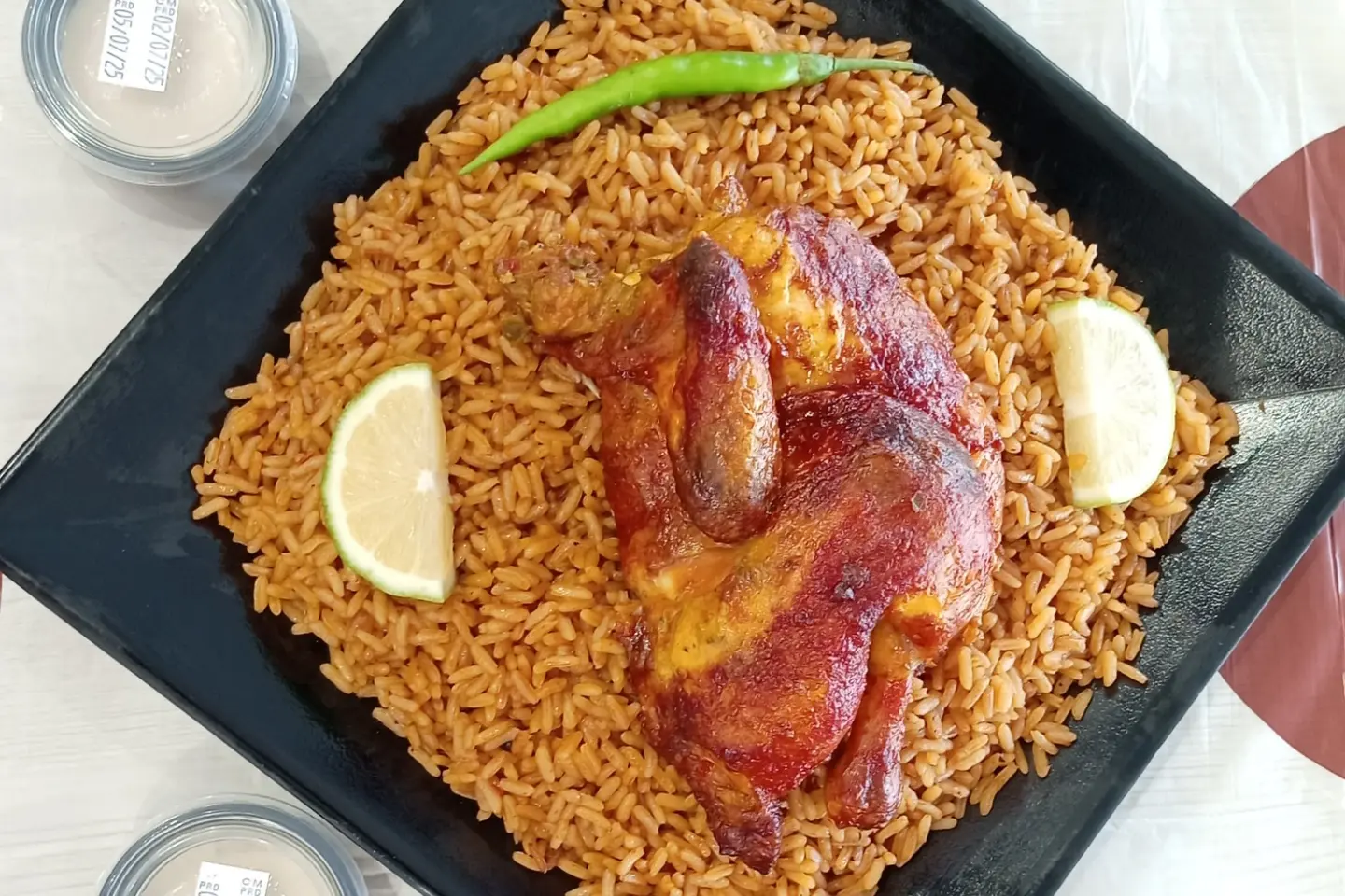 نص حبه دجاج شوايه مع الارز