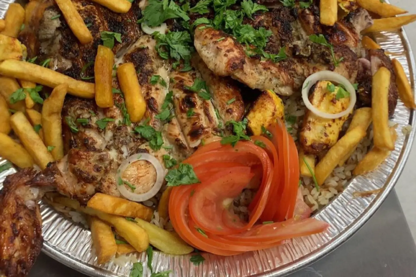 حبة دجاجة على الفحم , نفرين رز 2