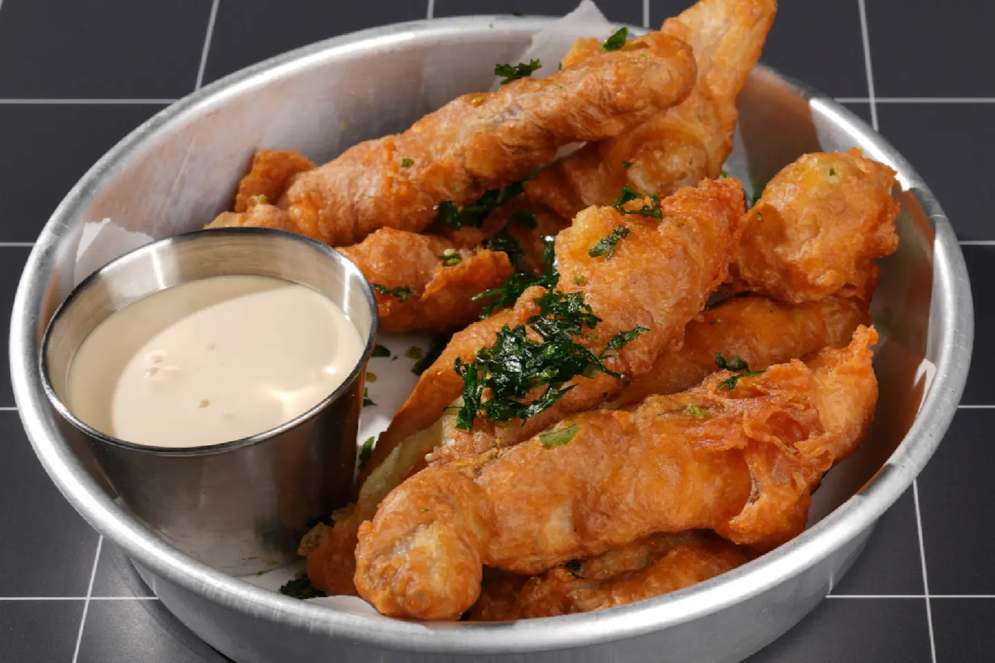 Crispy Sea Bass Strips