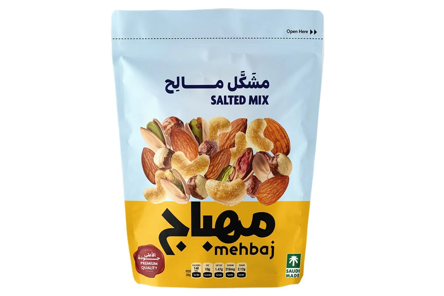 Mehbaj Salted Mixed Nuts Bag 120 Gm