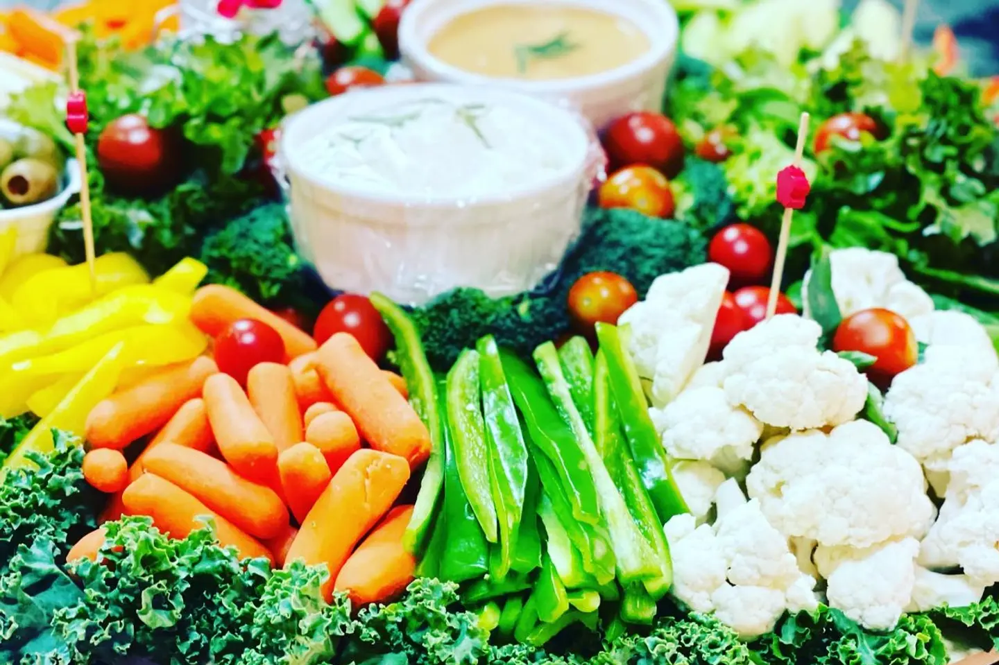 طبق خضروات حجم وسط