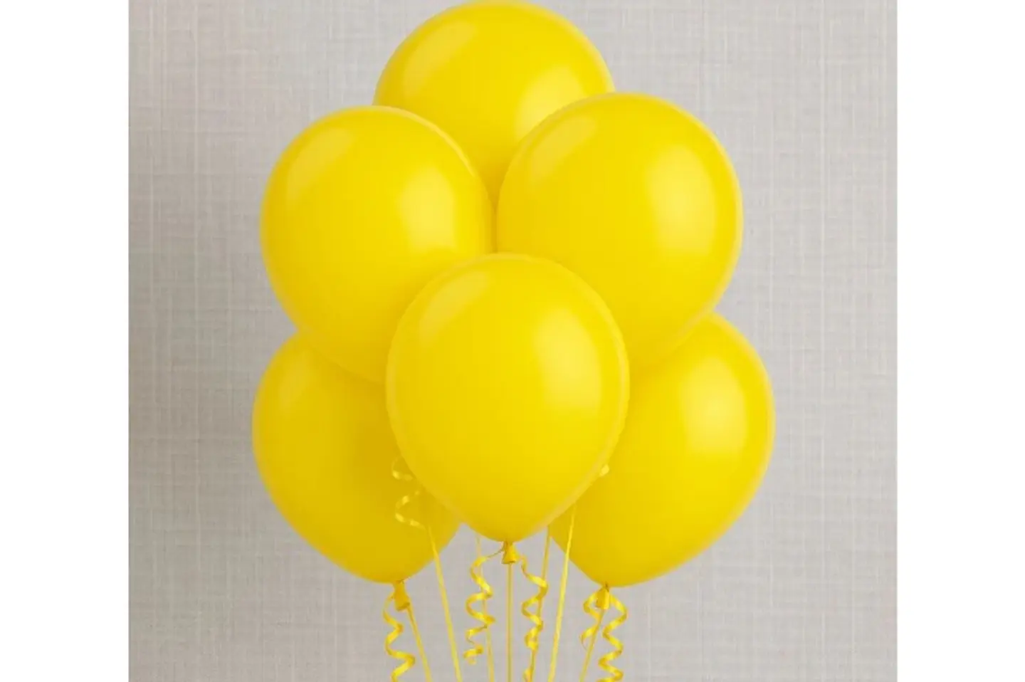 Yellow Helium Balloon