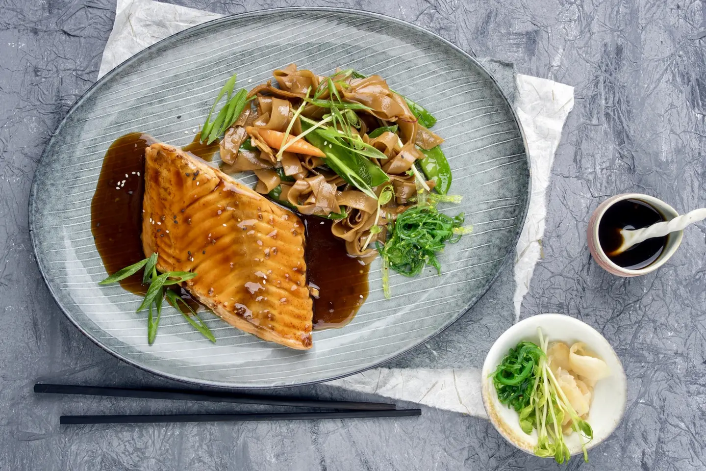 Salmon With Soya Souse