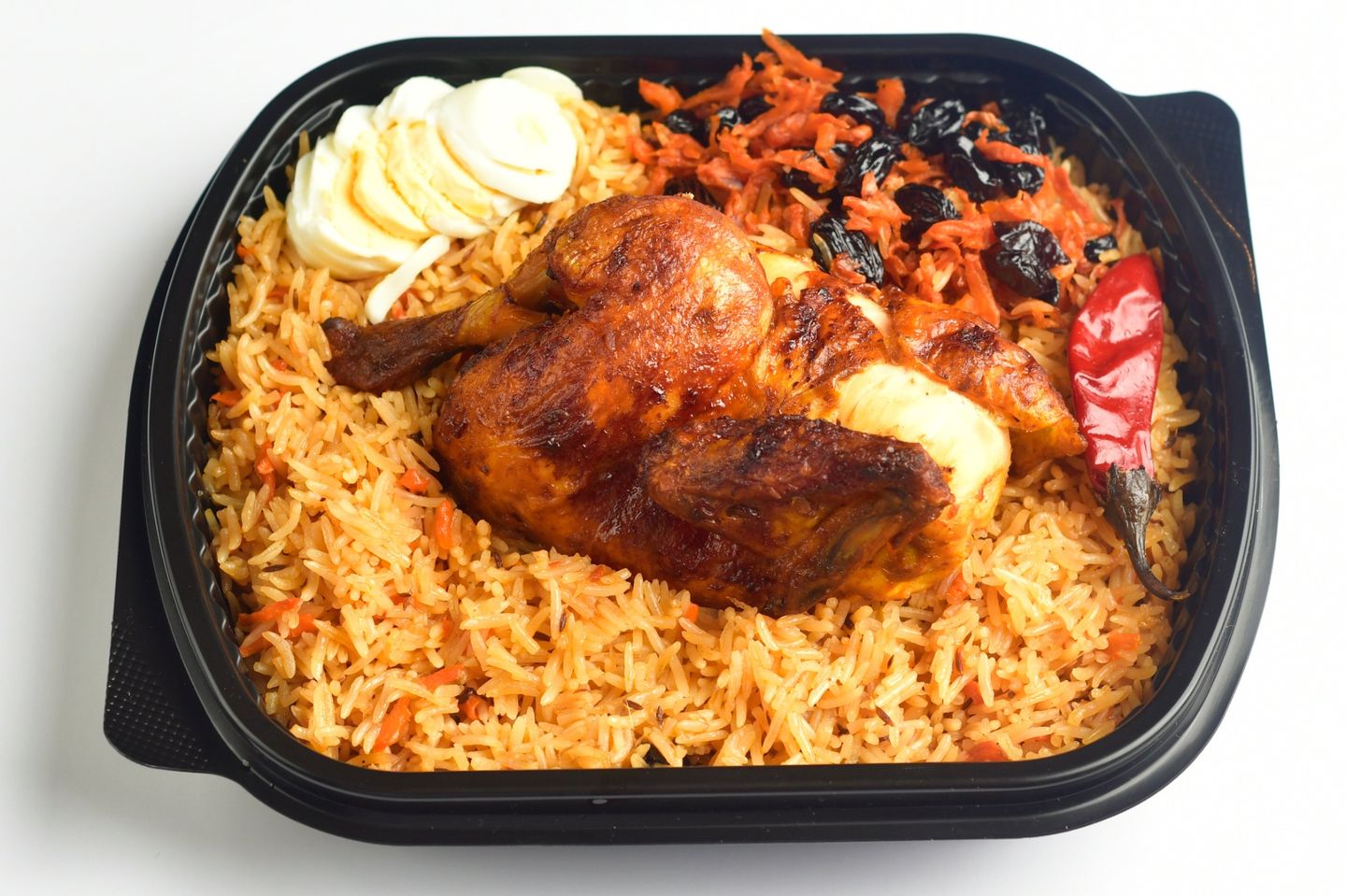 نص دجاجة مع الرز