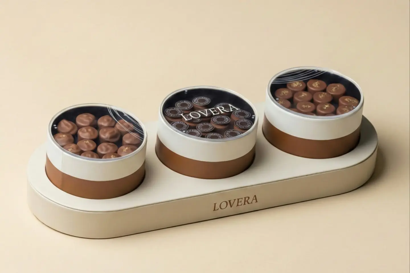 صينية جلد ثلاثية