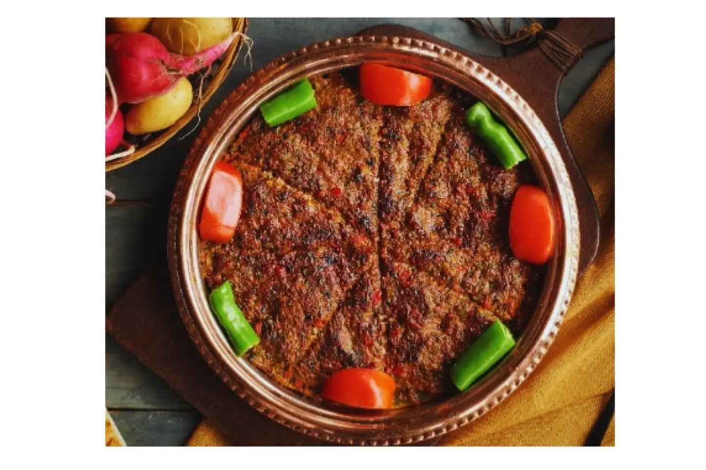 دقة لحمة على السيخ بالفرن