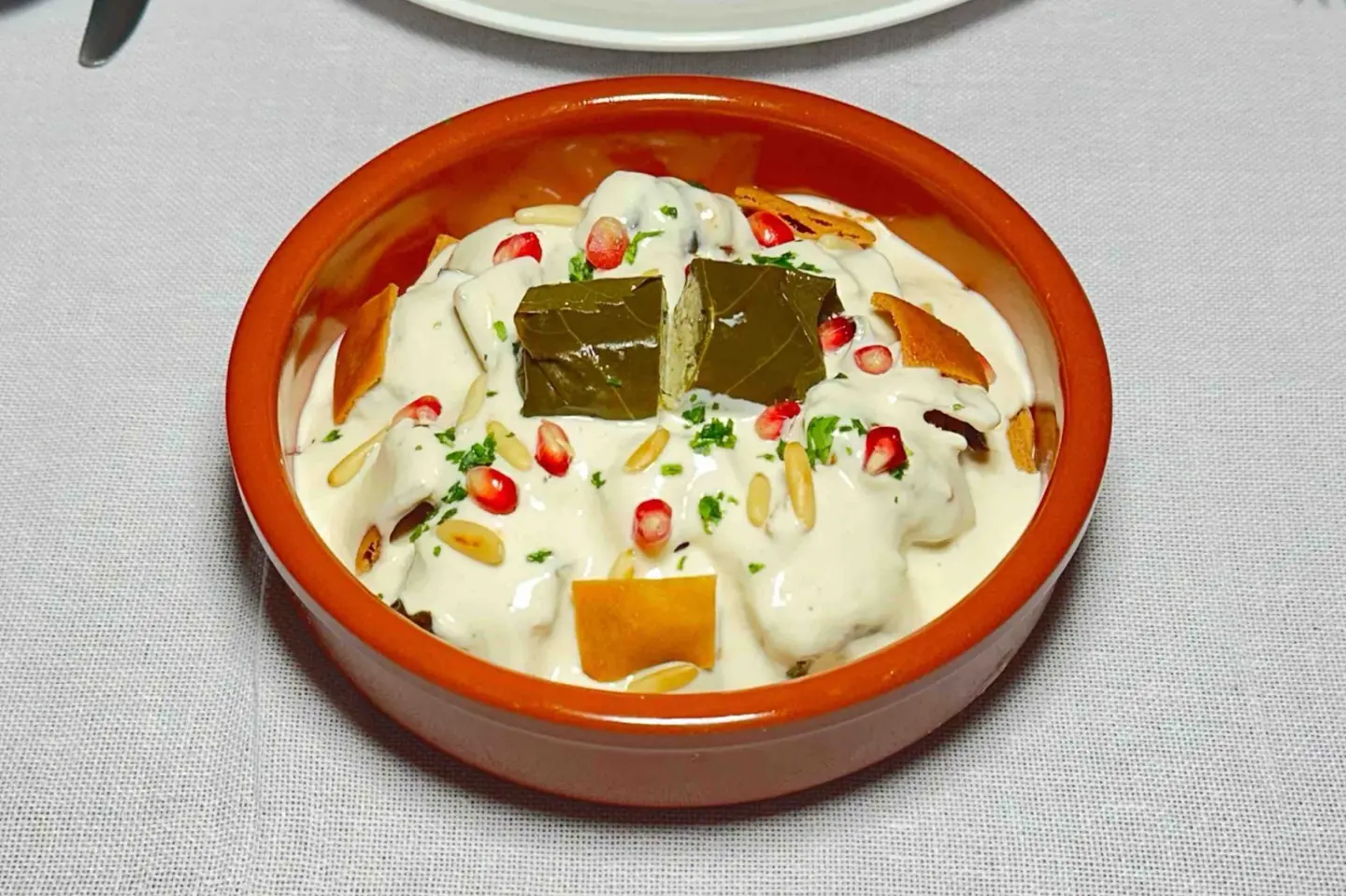 Stuffed Grape Leaves Fatteh