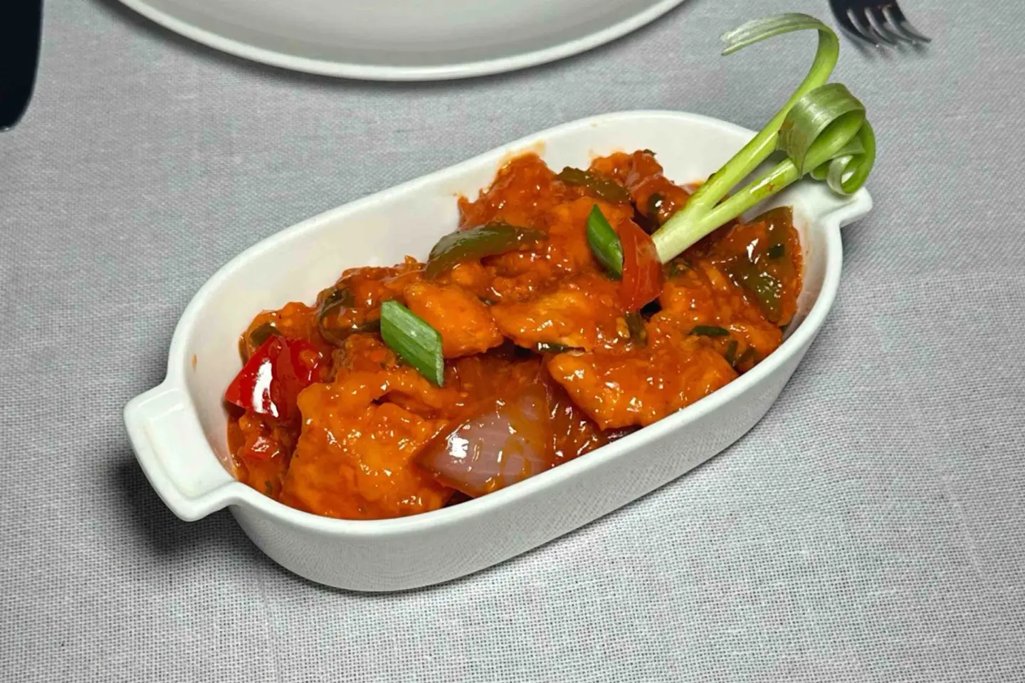 Chili Chicken With Green Pepper