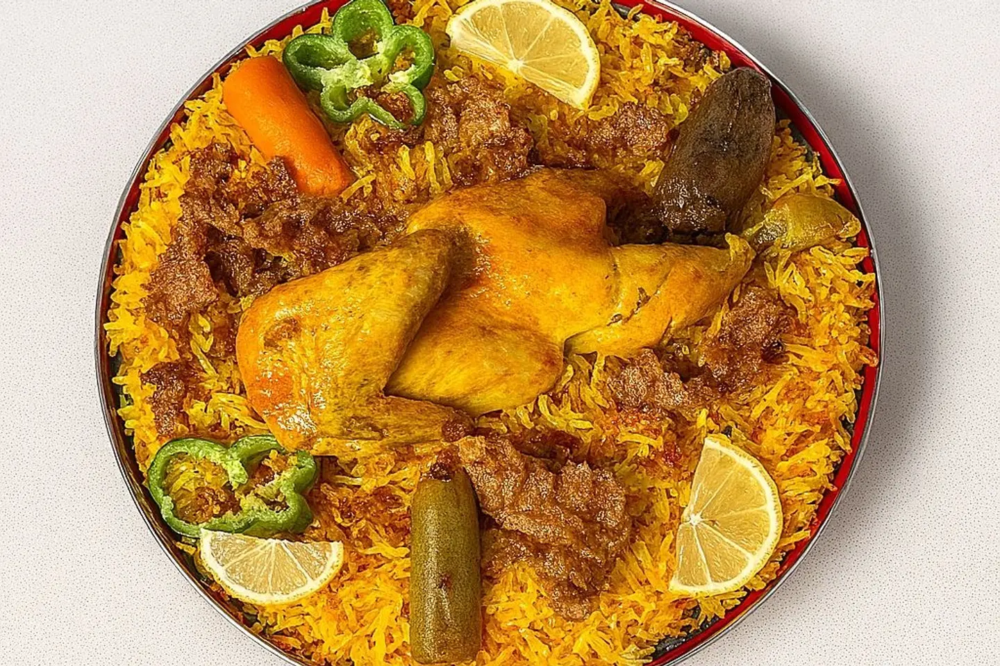 Half Mandi Chicken With Rice