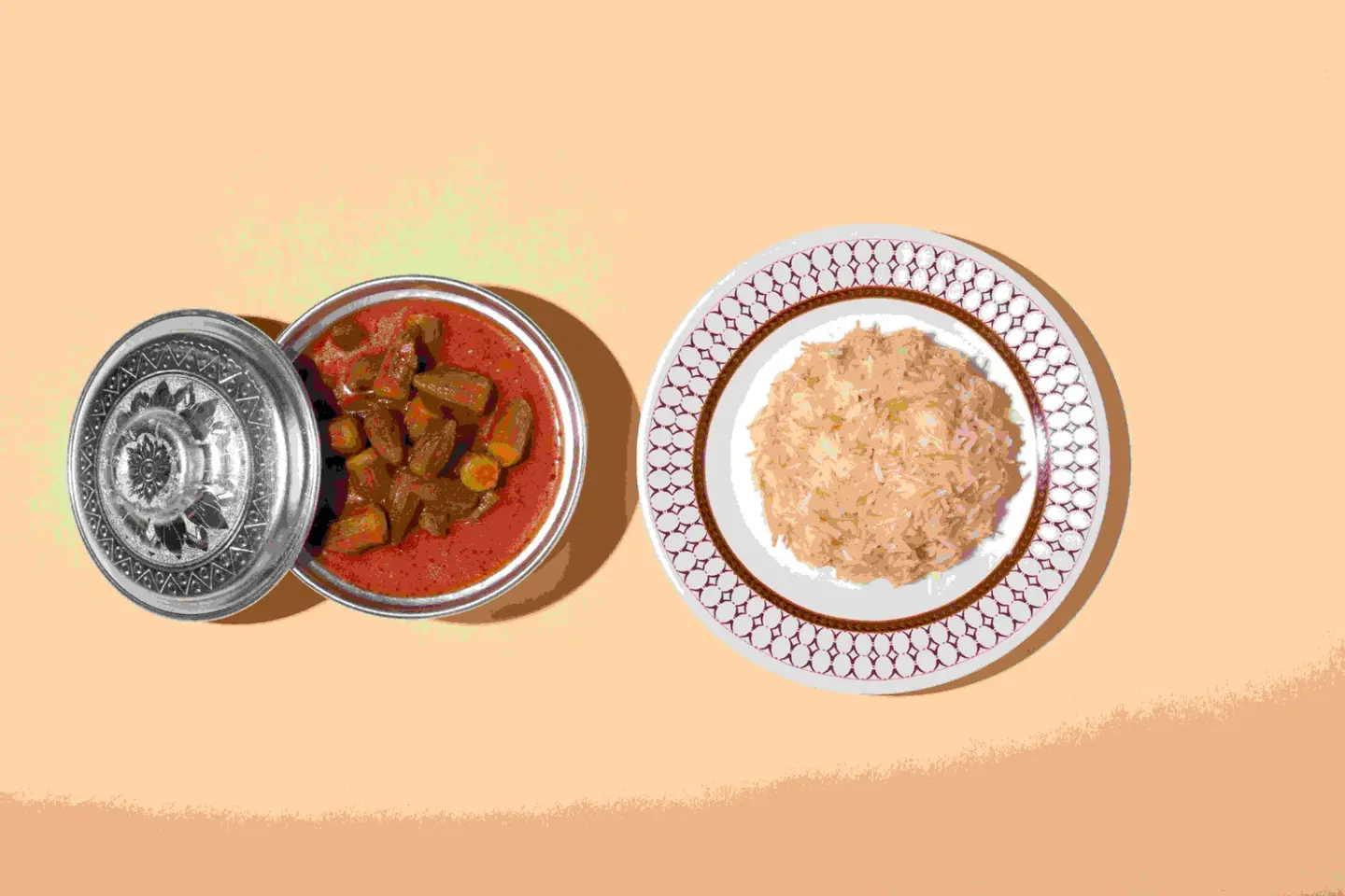 فتة بامية