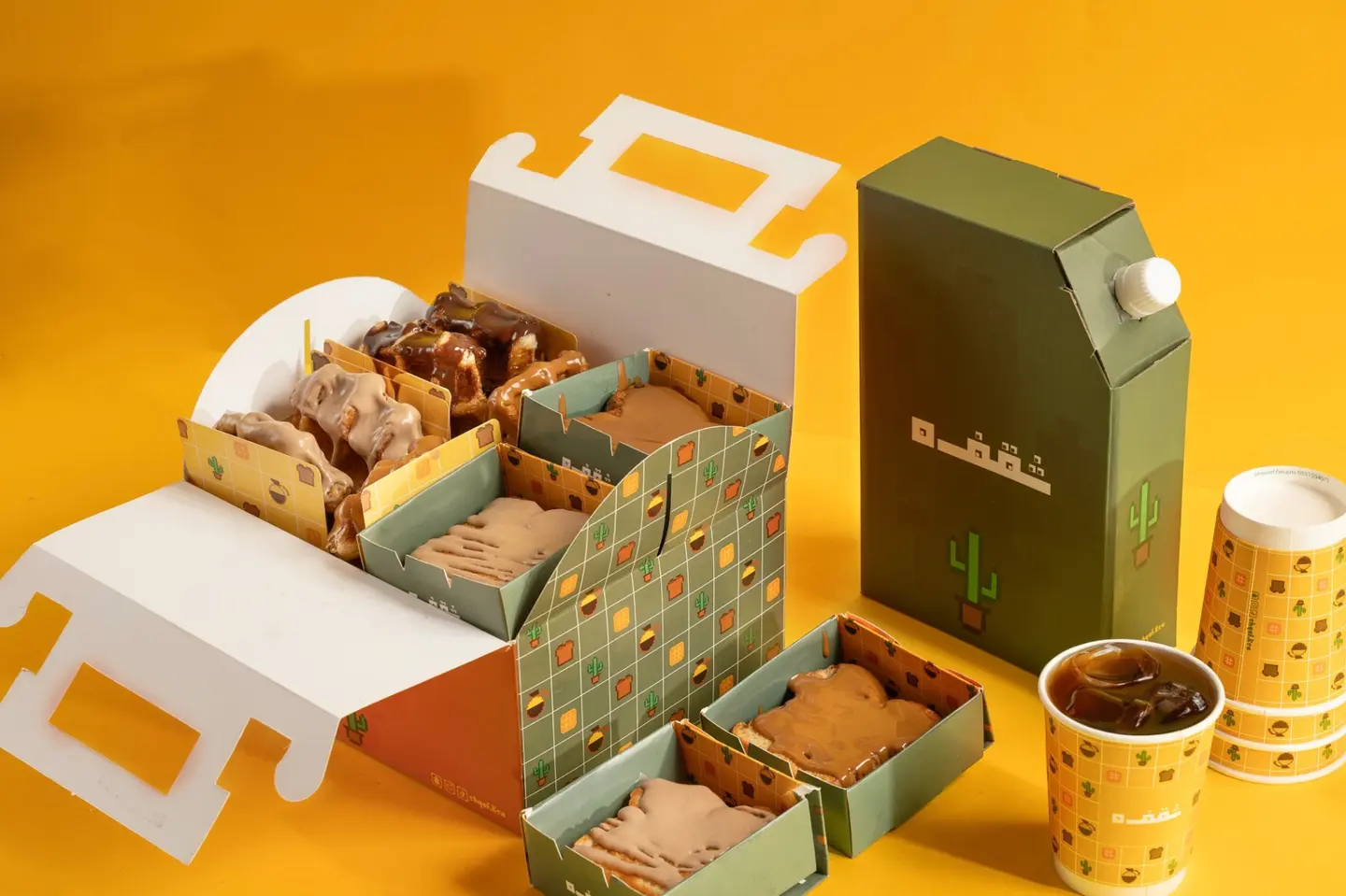 Combo Hot Coffee Box 1 Liter + Waffle Box