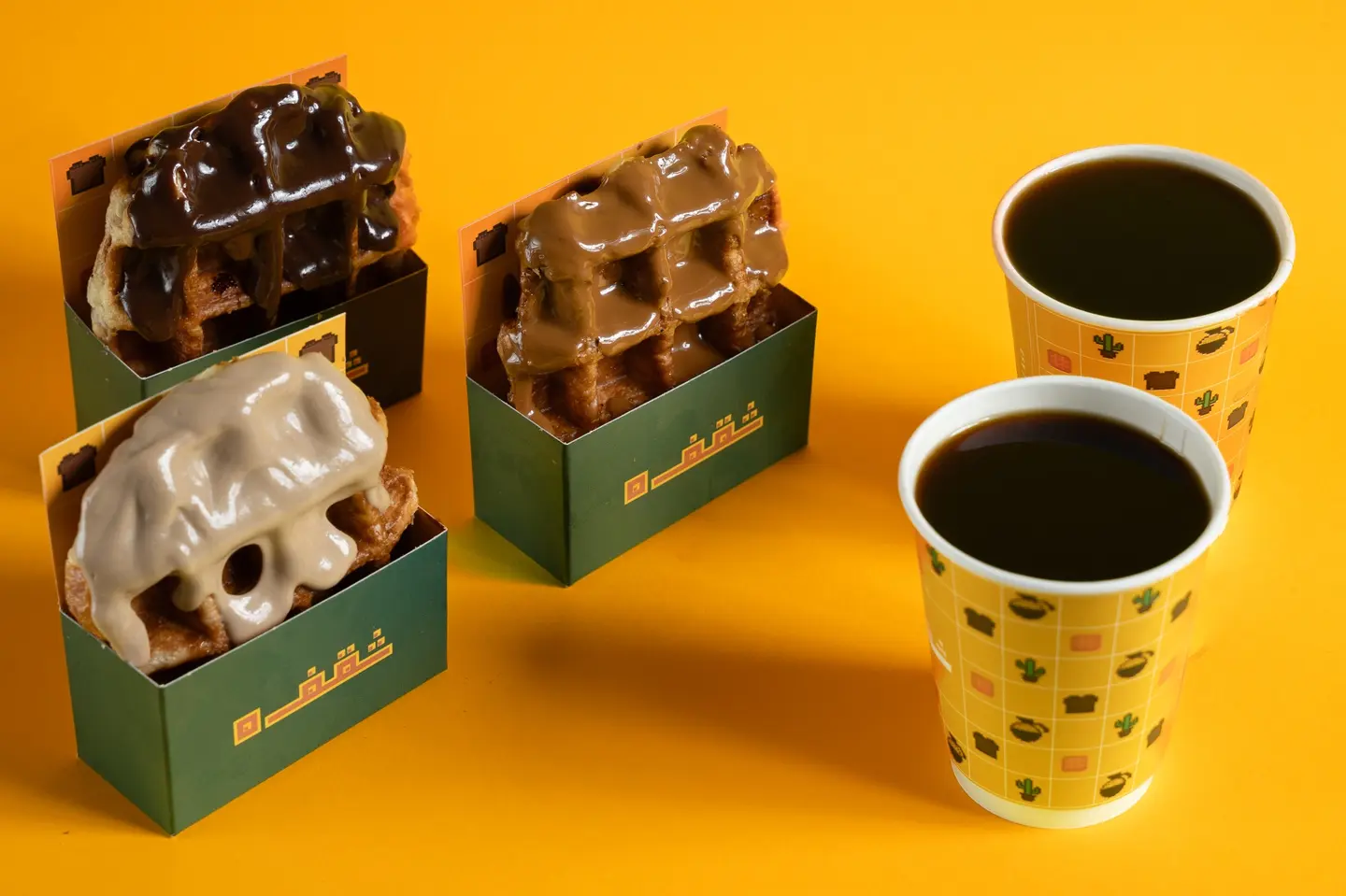 3 Waffle + 2 Cups Of Hot Coffee