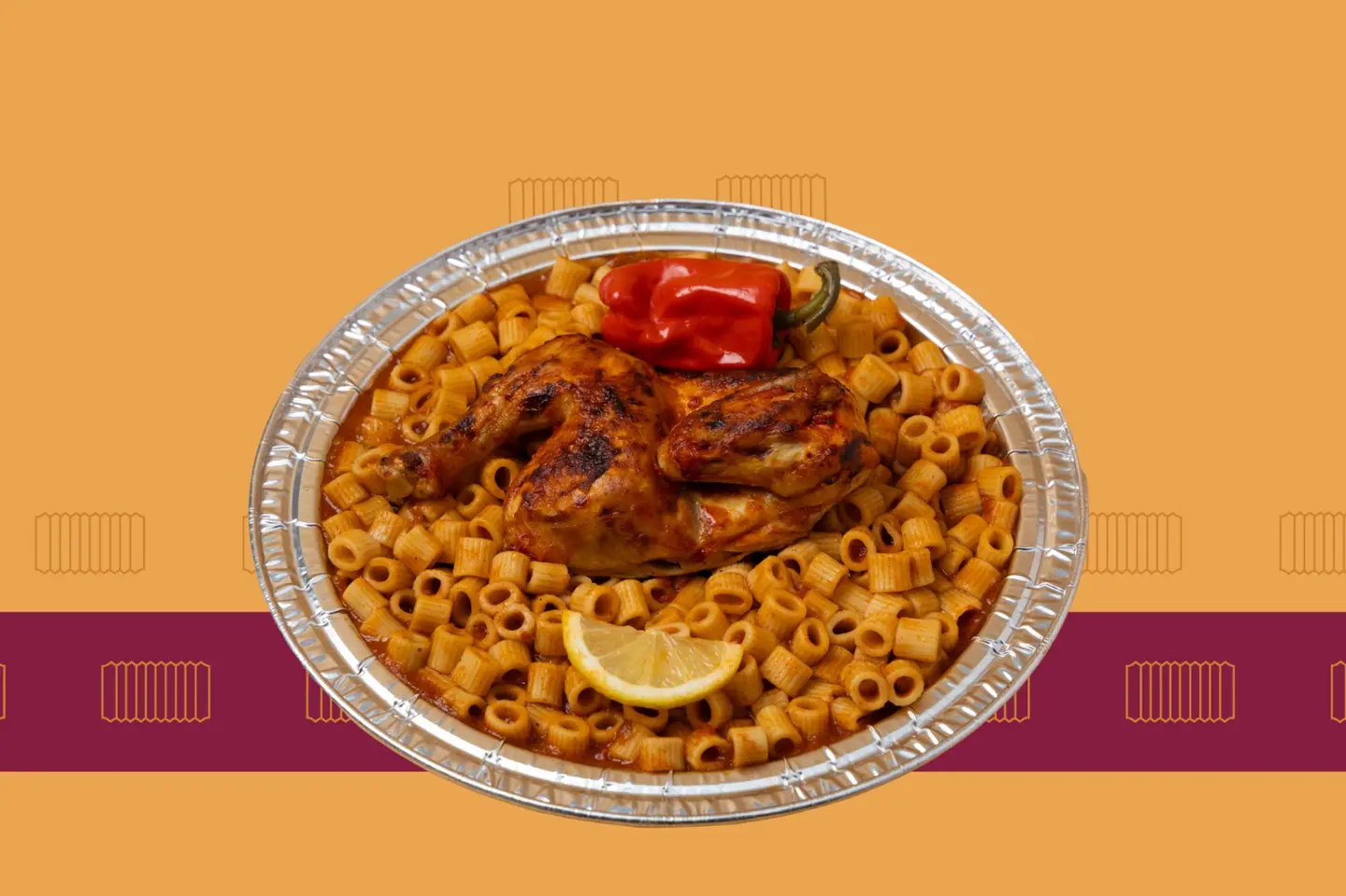 Saudi Red Pasta Half Chicken