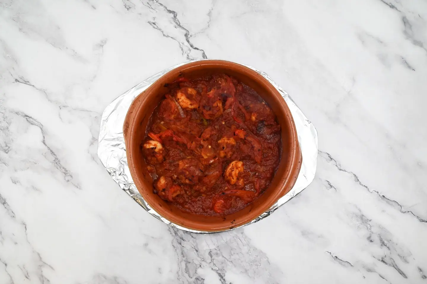Shrimp Casserole With Red Sauce