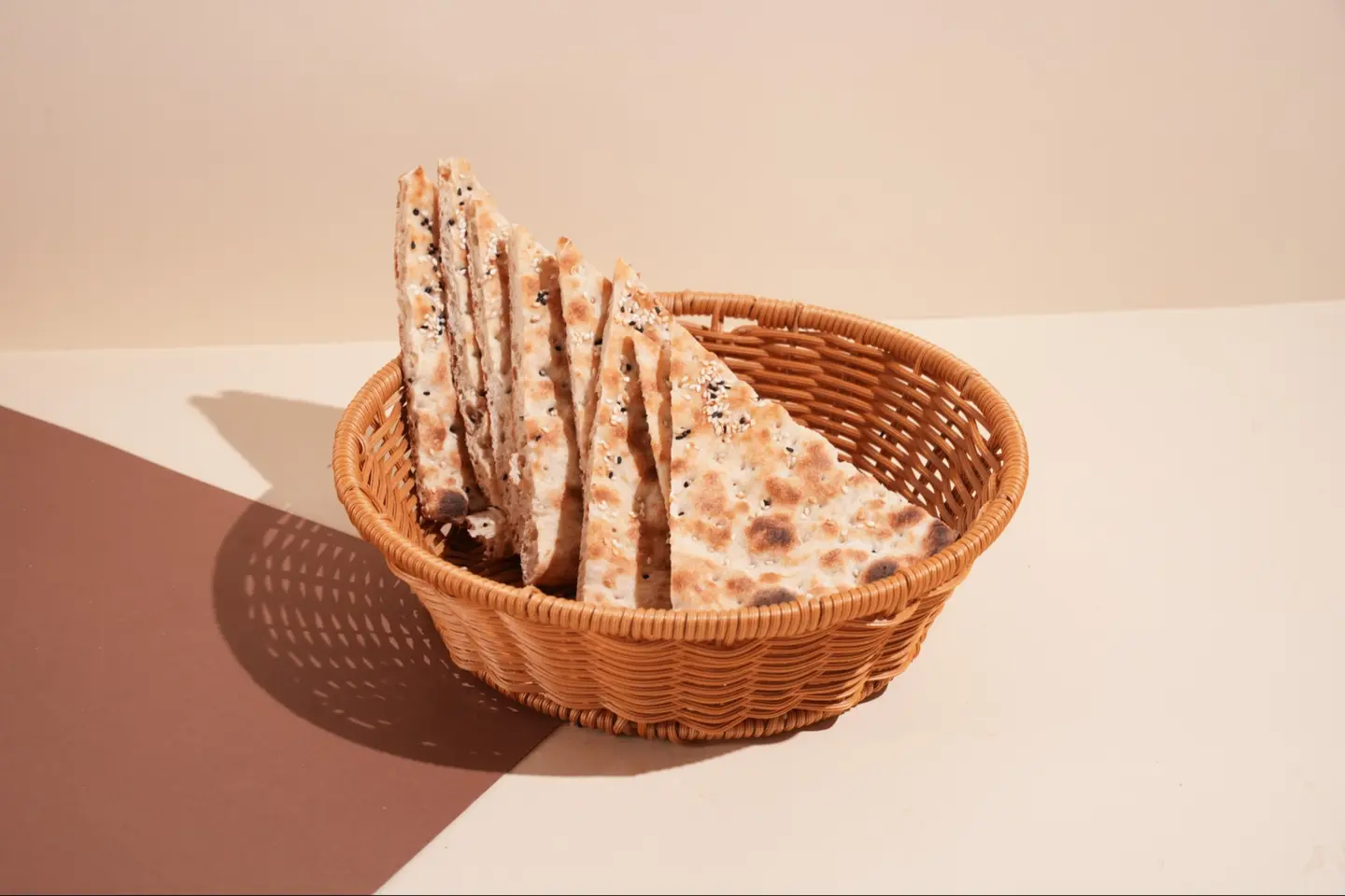 Whole Wheat Tamees With Sesame And Black Seed