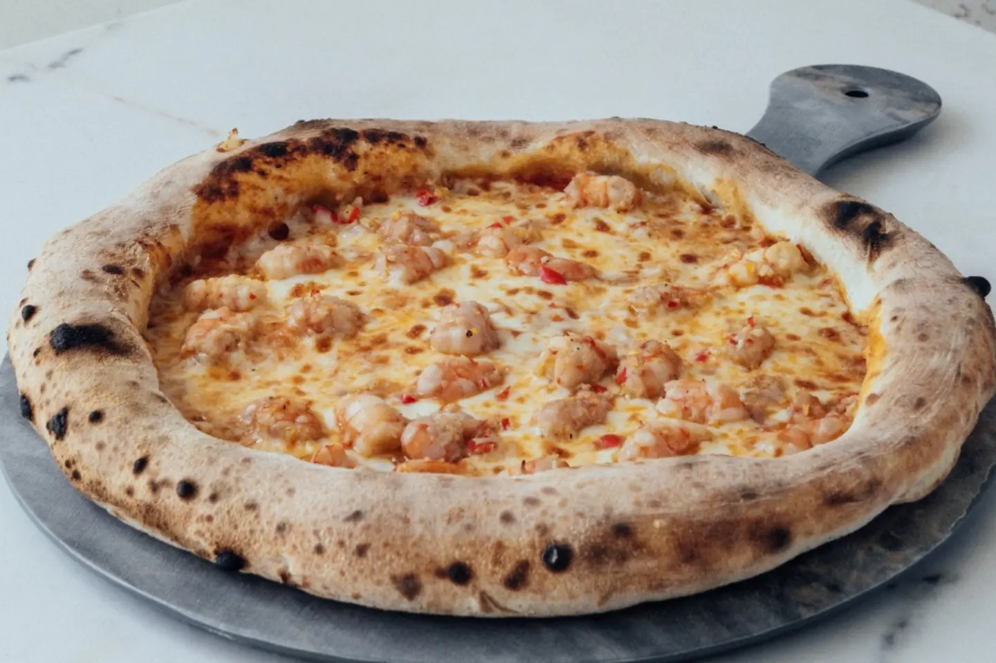 Spicy Shrimp Pizza