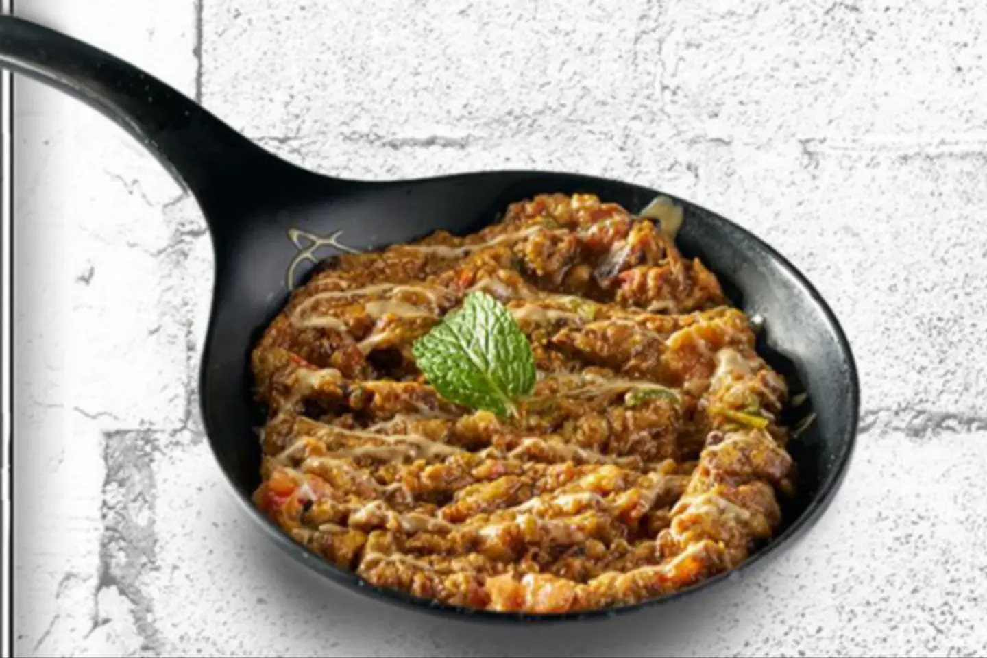 Spicy Eggplant & Tomato Gallaya With Duggah