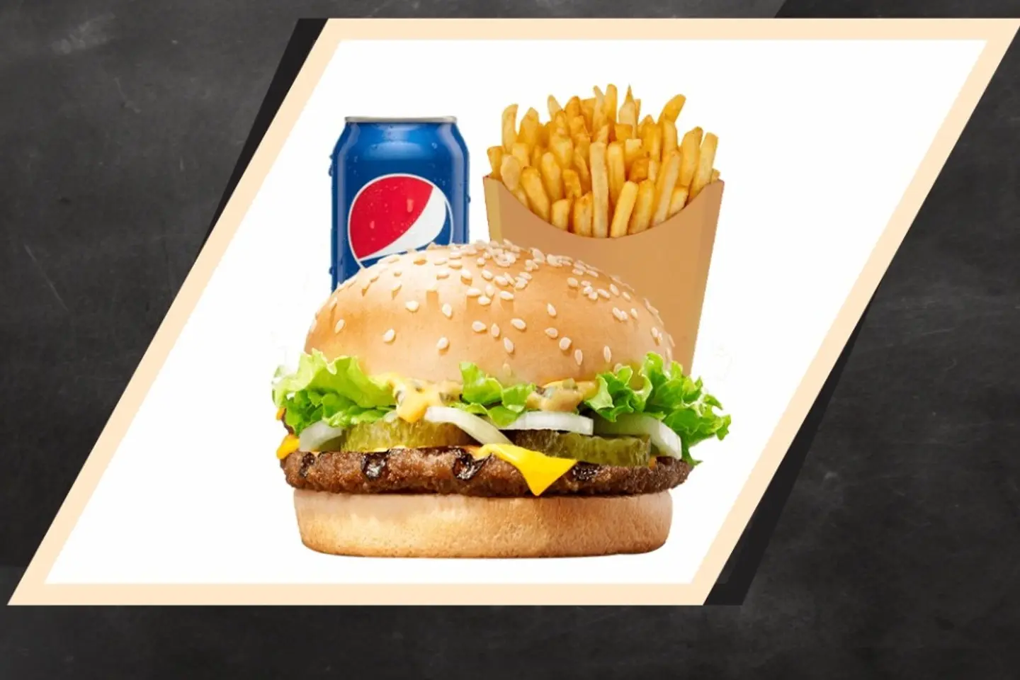 Double Beef Burger Meal
