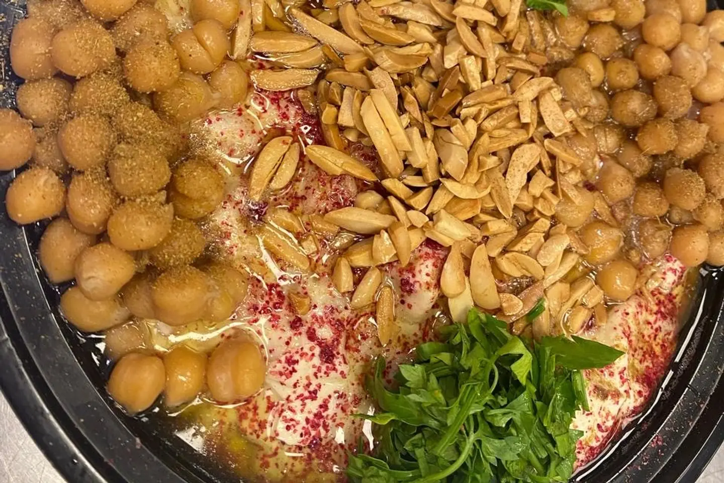 Fatteh With Olive Oil And Nuts