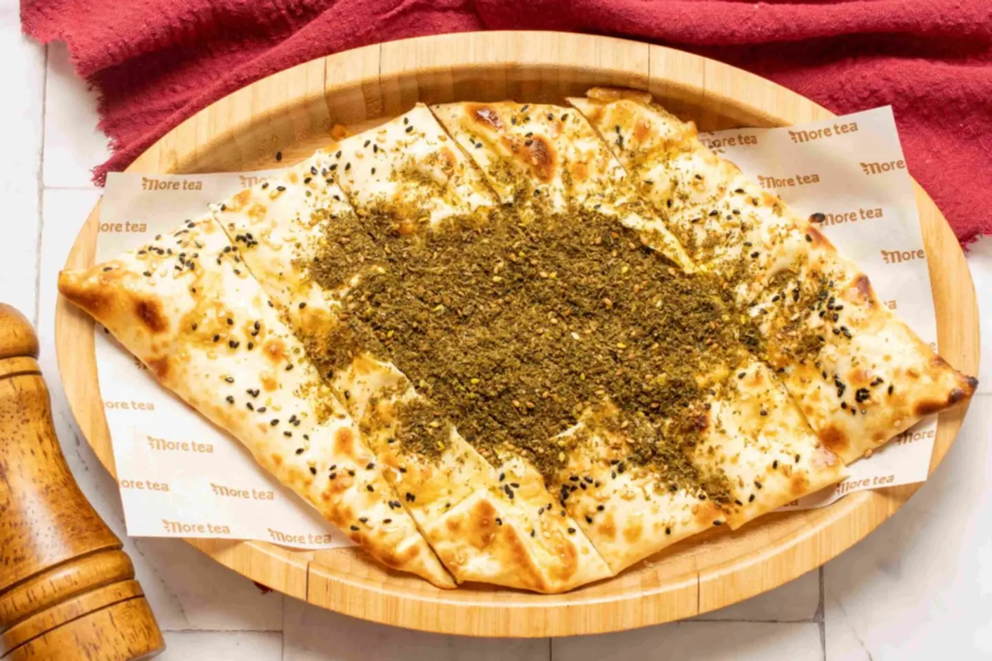 فطيرة لبنة وزعتر