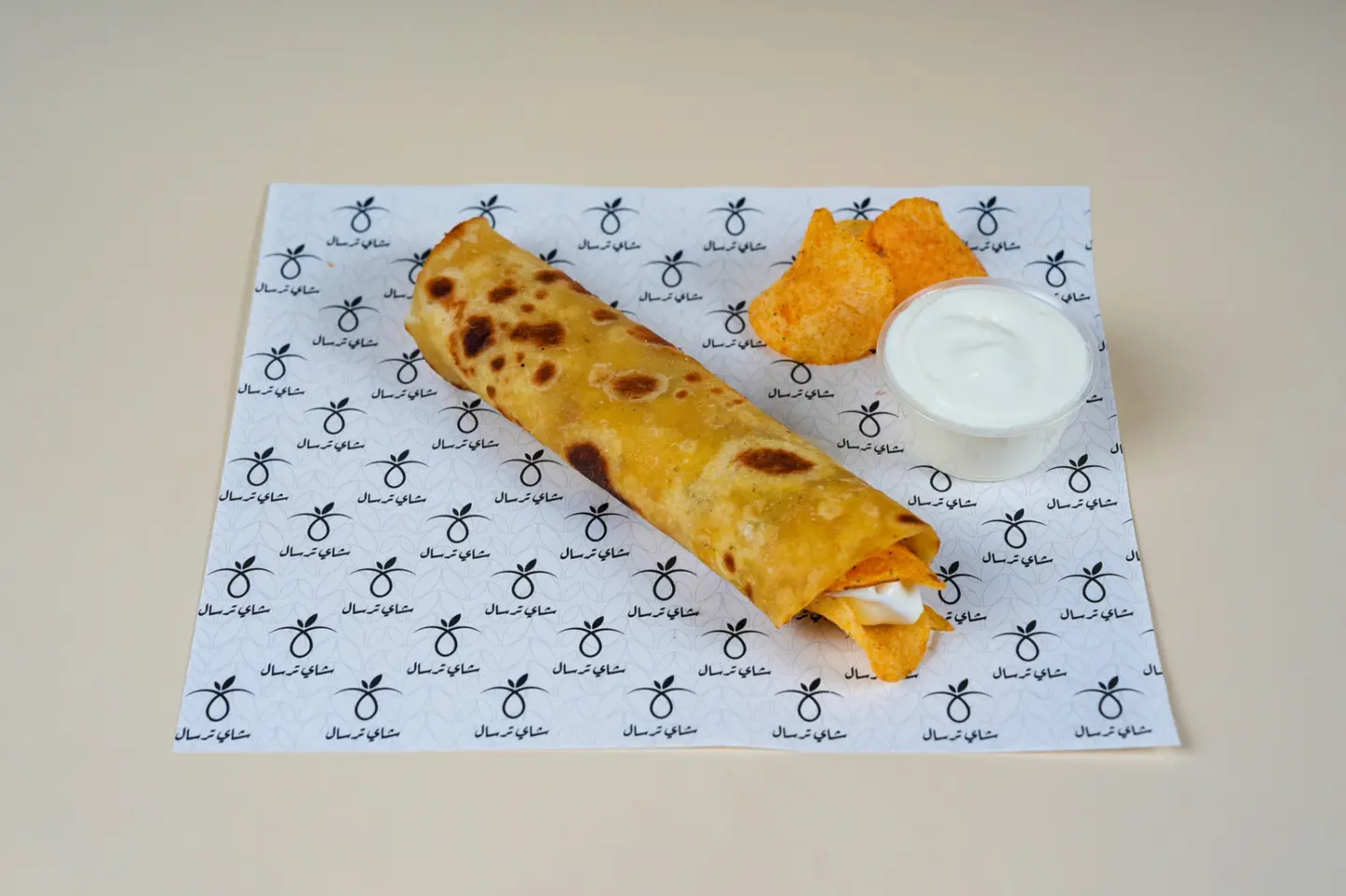 جباتي بالجبن والشبس