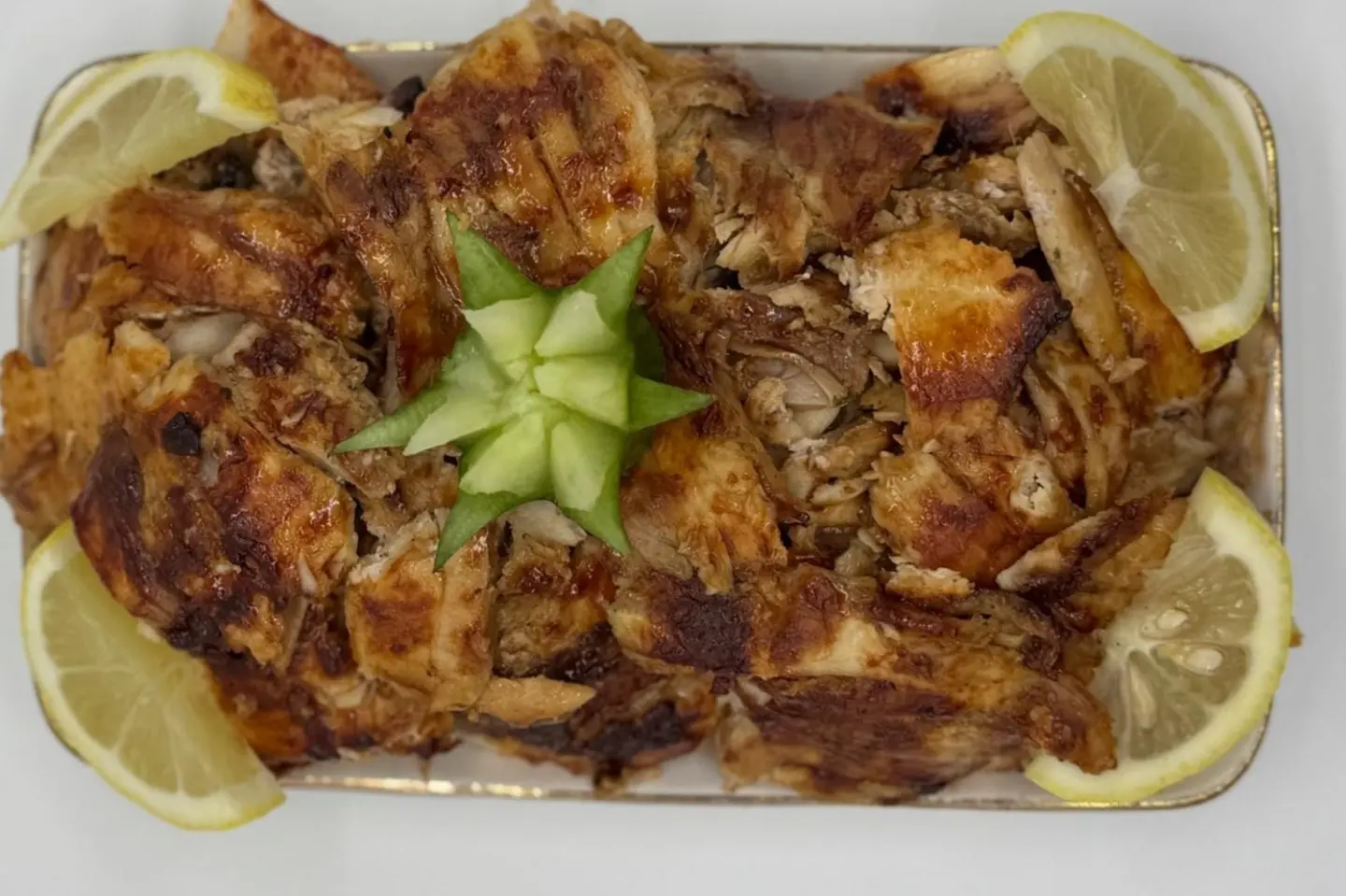 صحن شاورما شرائح دجاج