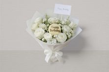 With Bouquet With Cake