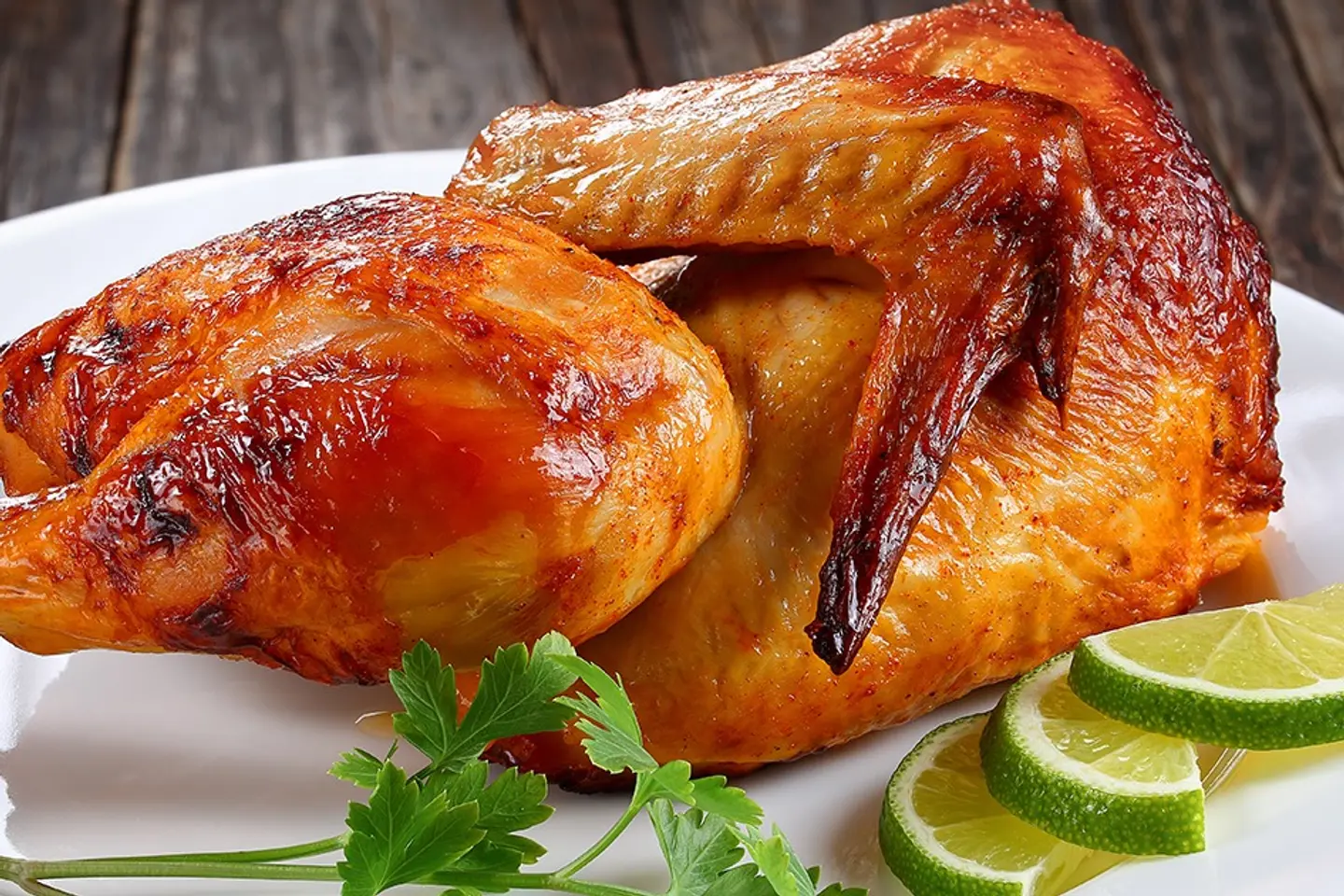 نصف حبة دجاج شواية بدون أرز
