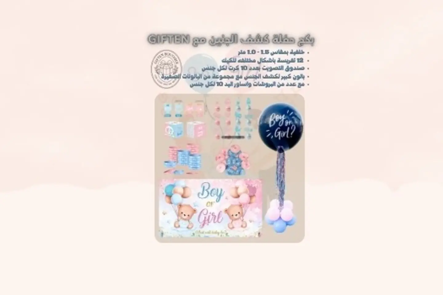 Gender Reveal Party Kit